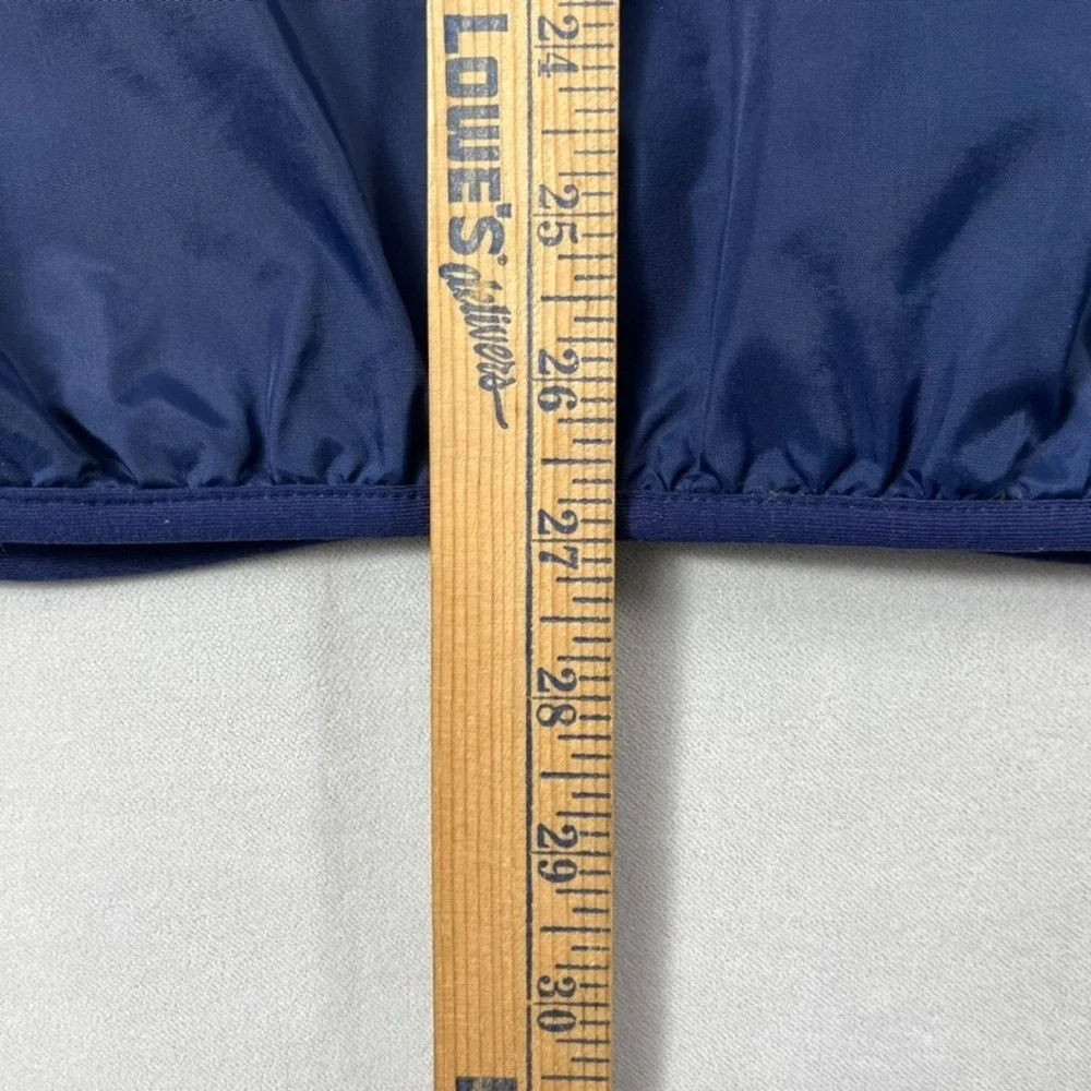 Ralph Laure Polo Jeans Co Vest Men Large Blue Nylon Full Zip Pockets Windbreaker